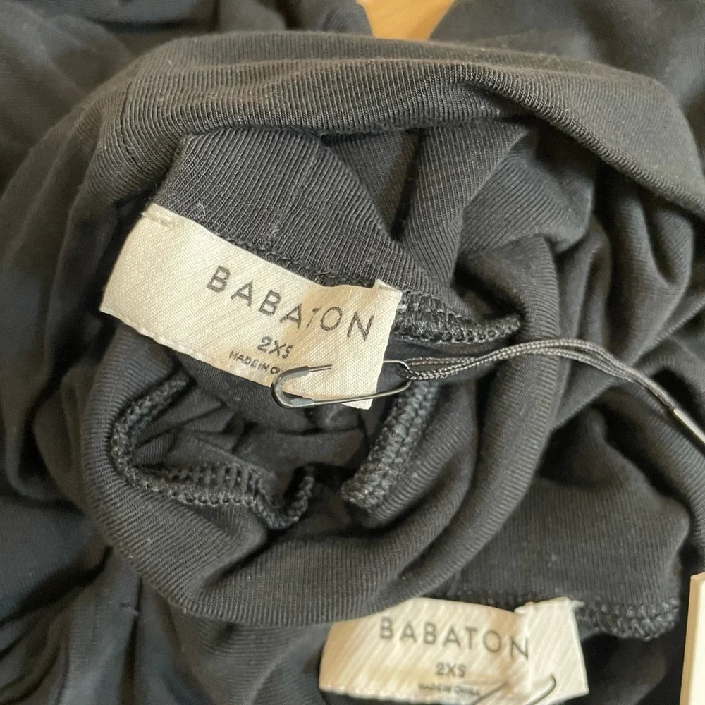 NWT Aritzia Babaton Everyday Turtleneck Hip Longsleeve in Black Size 2XS - Picture 7 of 9